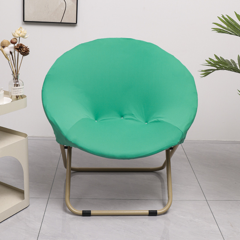 Solid color high elastic milk silk lazy chair cover moon chair cover dormitory chair cover office lunch break chair cover