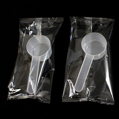 20g plastic spoon individually packaged 40ml flat bottom graduated transparent fruit powder measuring spoon wholesale