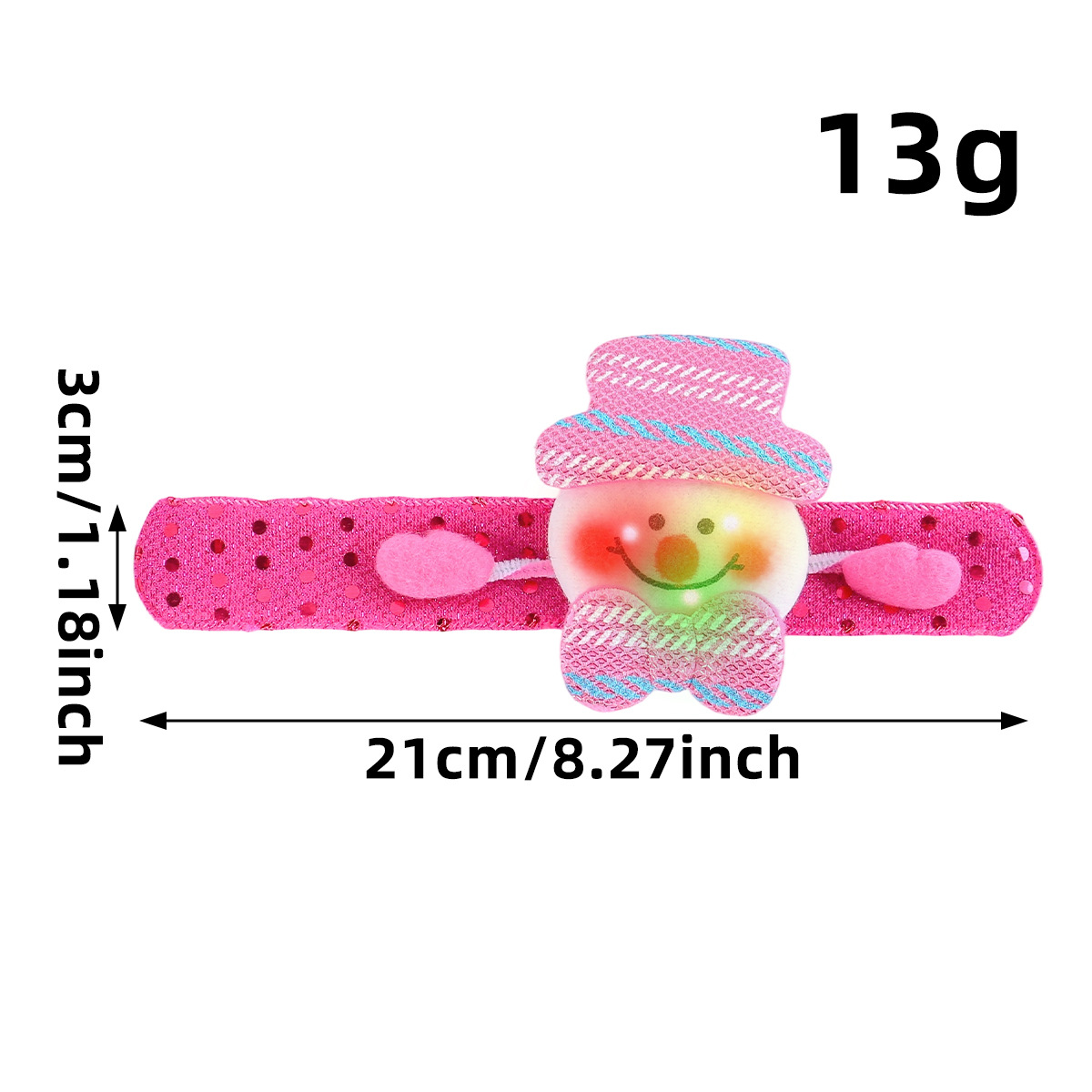 Hong Kong amor Santa Claus oso raqueta anillo lindo niños franela pulsera luminosa Navidad anillo regalo