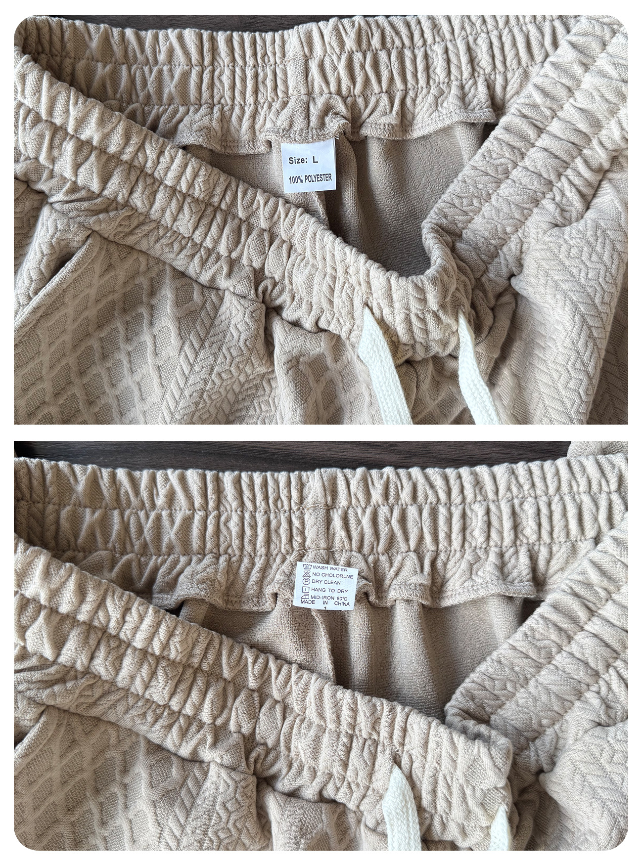 Herren Texturierte Jacquard Strickhose Gerade Schnitt Casual_voghion.com
