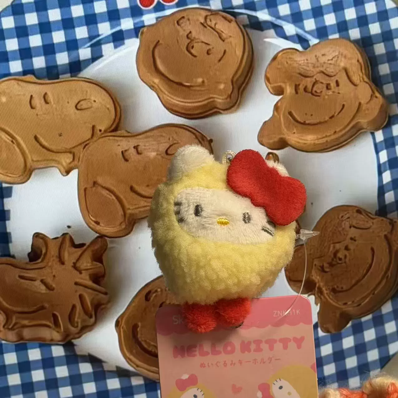 Плюшевая подвеска-брелок для ключей (Hello Kitty) симпатичная кукла, мягкая мини-плюша 10+ вариантов дизайна, подарок 0.038 кг