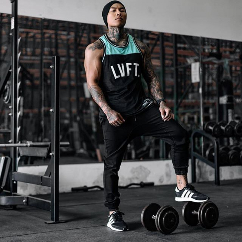 Men's Quick-Drying Vest for Fitness and Exercise, Basketball Vest, Muscle-Type Men's Fitness Clothing, Quick-Drying Vest for Fitness
