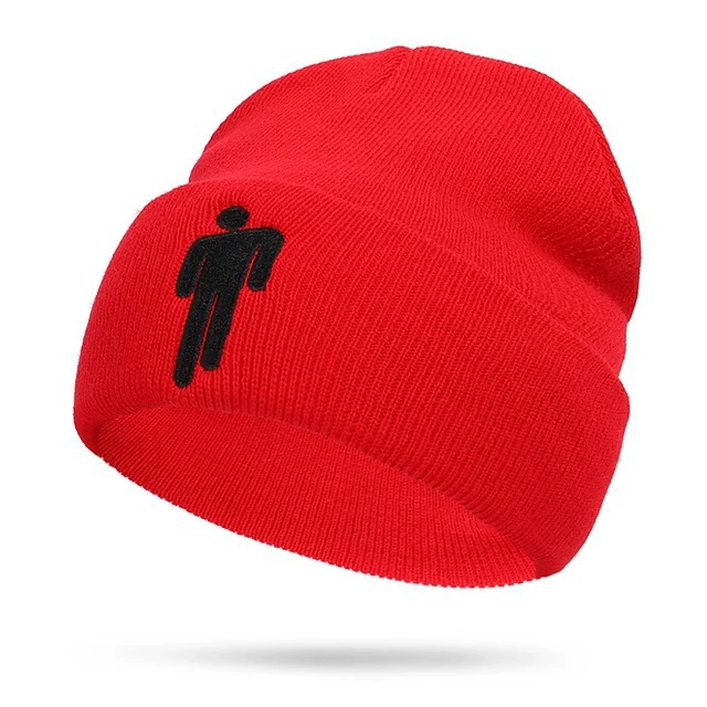 Knit beanie Billie Eilish-style, adjustable unisex hat, multiple colors