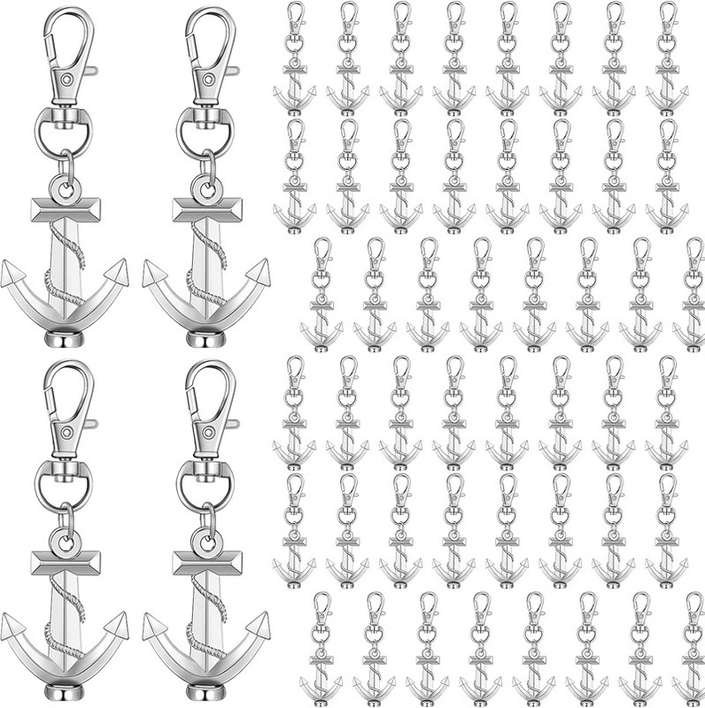 Cross-Border Metal Anchor Keychain Pendant Nautical Theme Wedding Party Decoration Gift Party Guest Souvenir