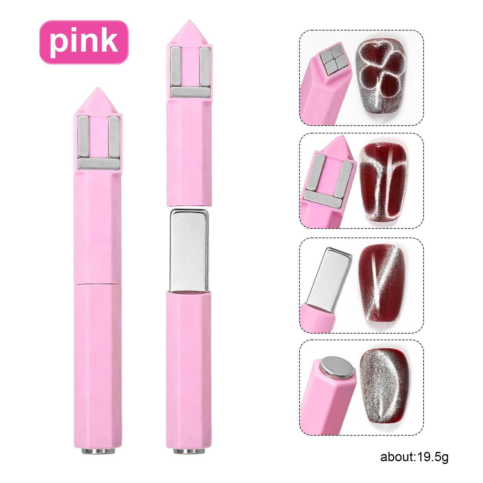 Herramientas de uñas transfronterizas Imán de ojo de gato magnético fuerte Pegamento de esmalte de uñas Manicura multifuncional elegante Ojo de gato Pluma de hierro magnético al por mayor image 38