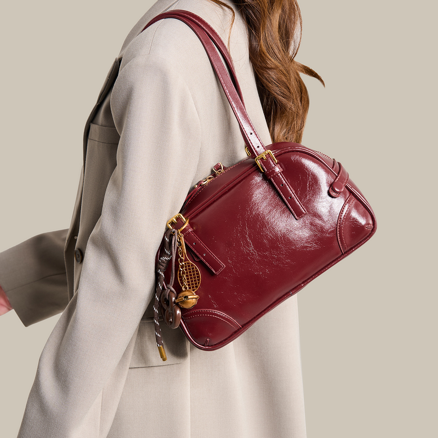 British Style Large Capacity Tote Bag Lightweight Shoulder Bag_voghion.com