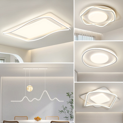 Living room lamp modern and simple  new style atmospheric chandelier hall main light bedroom eye protection led ceiling lamp