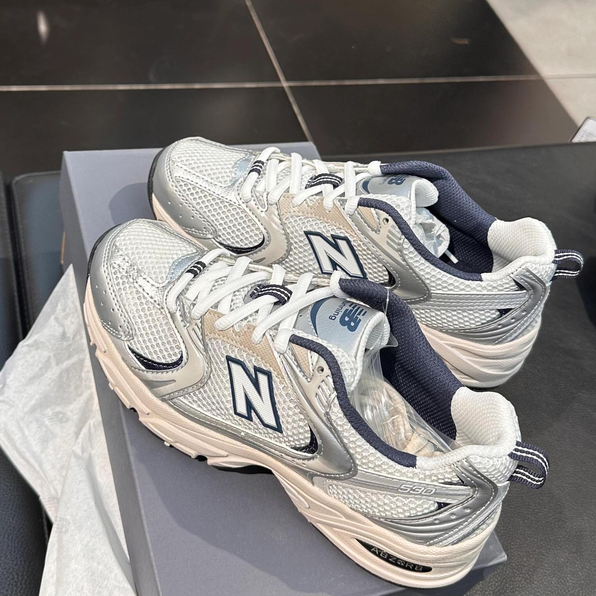 Putian Shoes Summer Style Nb530 Running Shoes Breathable Mesh Inner Heightening Men's and Women's Sports Shoes Classic Dad Shoes