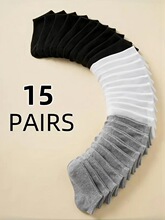 F 18488 Solid Color Casual Invisible Socks ��ɫ���δ���