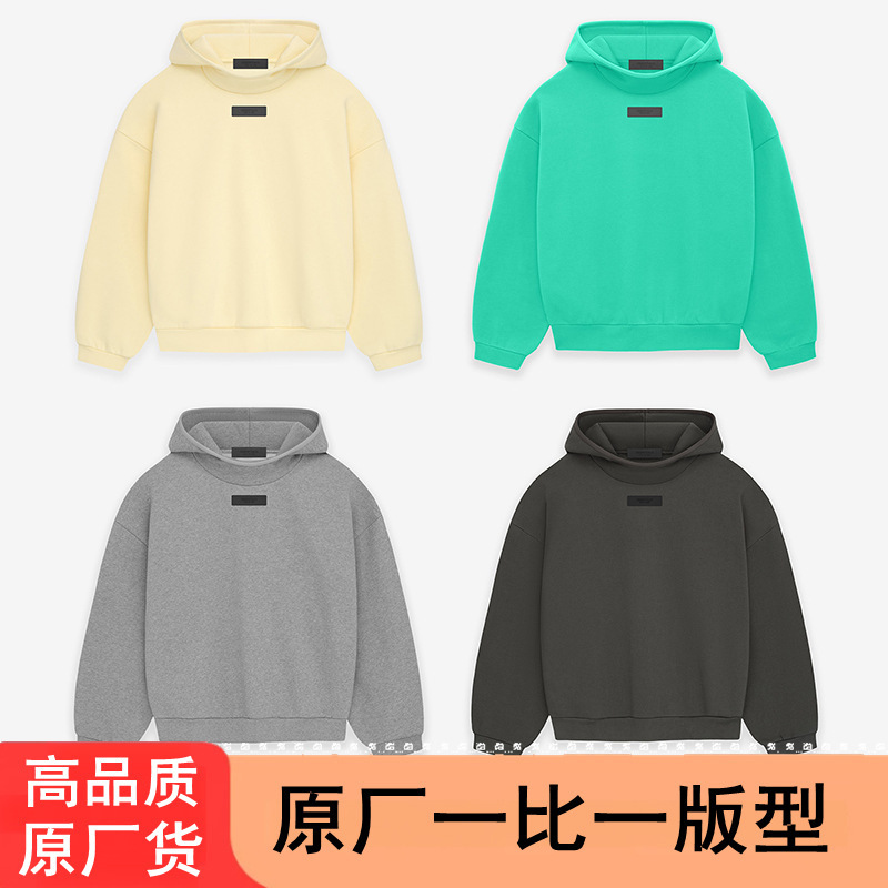Cross-border Hot Essentials Sweatshirt Men's Hooded Loose Fog High Street 24 Spring Hoodie Ningbo Factory