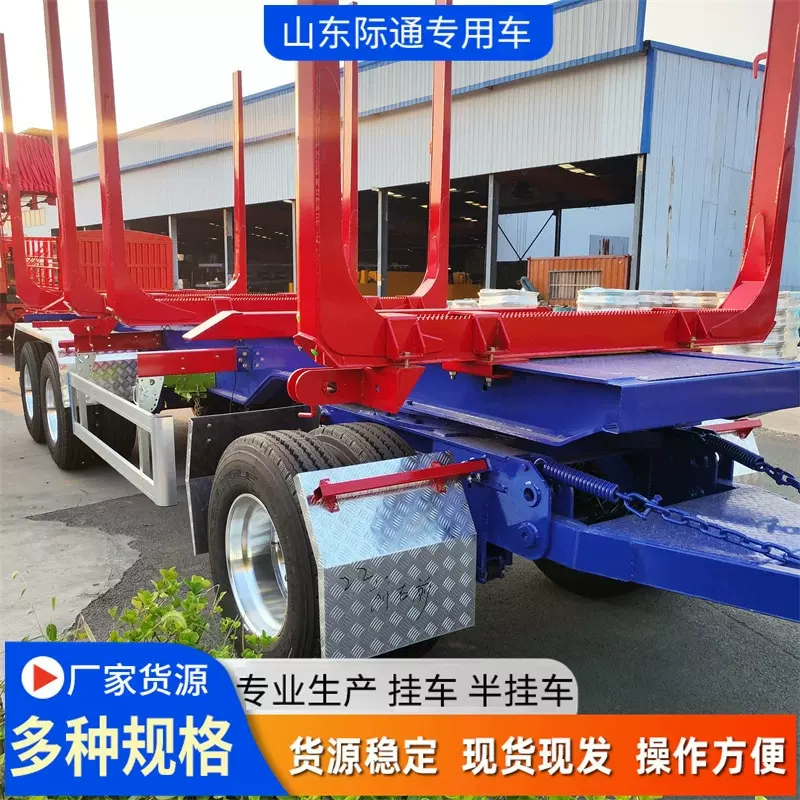 出口全挂车 源头生产厂家 防腐合金车架 防侧翻 非洲基建运输