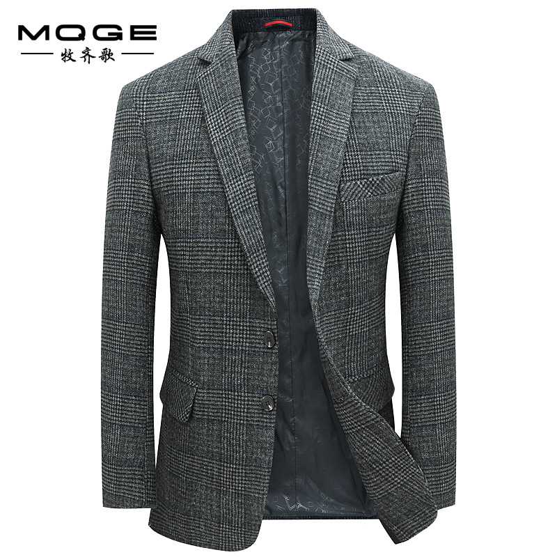 Demi-season woolen casual suit