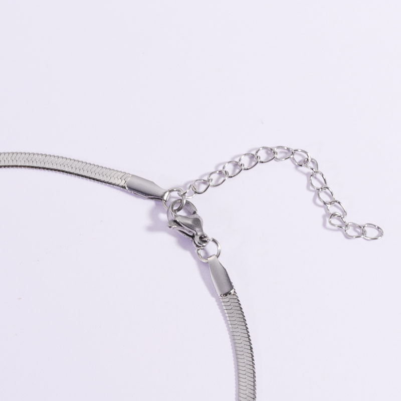 Fashion Solid Color Stainless Steel Plating Necklace 1 Piece