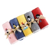 Коралловое банное полотенце, комплект, мягкие милые влажные салфетки для умывания, с вышивкой, 3 предмета, домашний декор, хорошо впитывает воду