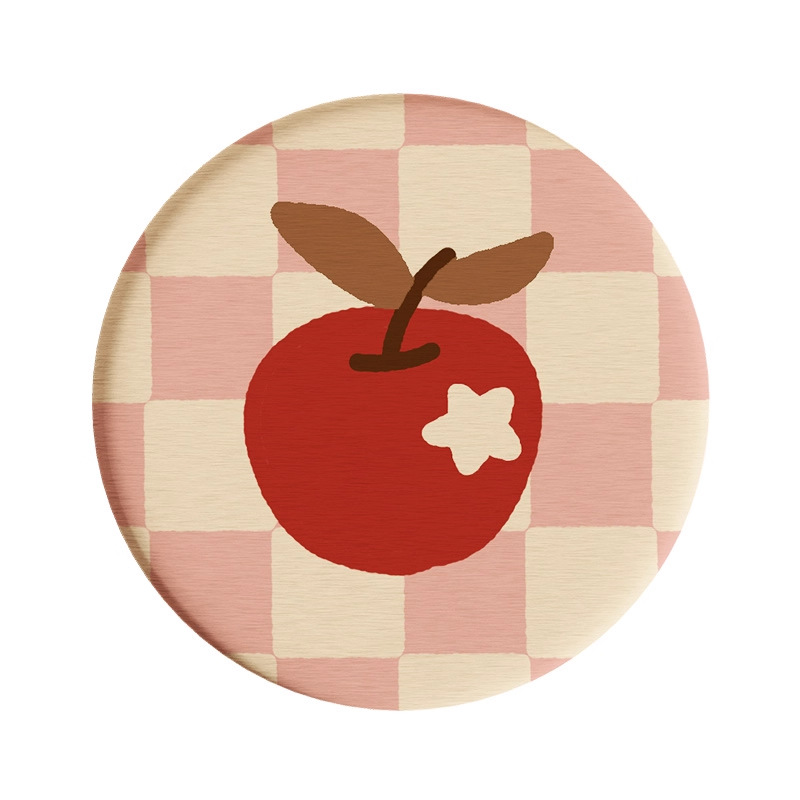 Posavasos de café de oficina de dibujos animados, posavasos de escritorio, posavasos de agua redondos, almohadillas absorbentes de agua de barro de diatomeas, encimera de secado rápido