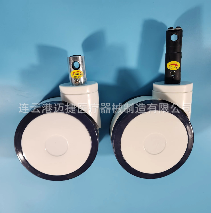 医疗床转运床维修脚轮配件6寸8寸中控刹车脚轮金属