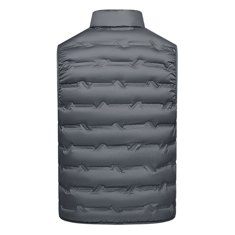 Пуховик Мужской осенне-зимний теплый жилет из графена с подогревом, мужской и женский воротник-стойка, легкий жилет на утином пуху оптом