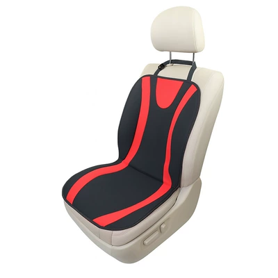 Car Heated Seat Cushion, Universal Universal seat cover - ty-universal-heated-seat-cushion-black-and-red-stitching-back-and-seat-integrated-with-timer-shutdown-function