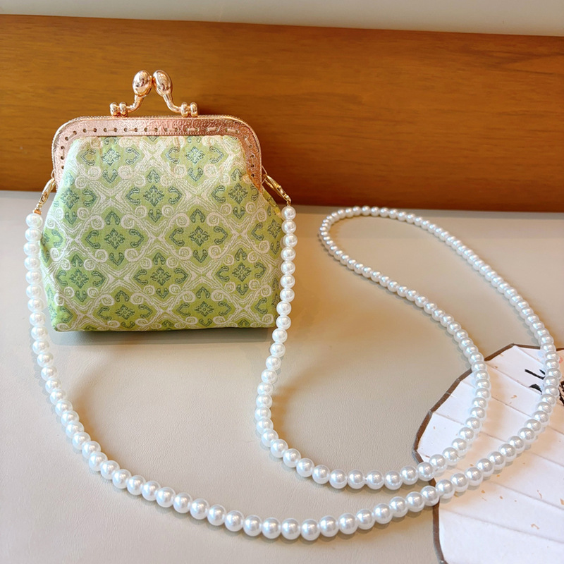 Original National Style New Chinese Crossbody Super Fairy Exquisite Embroidered Coin Purse Mini Lipstick Aunt Towel Mouth Gold Small Bag