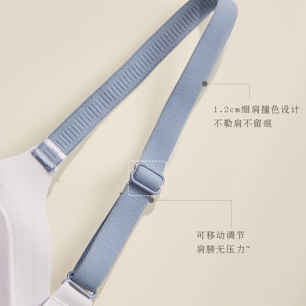 Venta directa de fábrica Comercio electrónico transfronterizo Sudeste de Asia Vietnam Tailandia Ladies Taza delgada sin costuras Sujetador lateral de recolección de plástico ligero