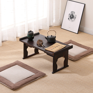 Tatami Table Solid Wood Coffee Table for Home Use, Folding Table, Japanese-Style Bay Window Simple Small Tea Table, New Balcony Tea Table