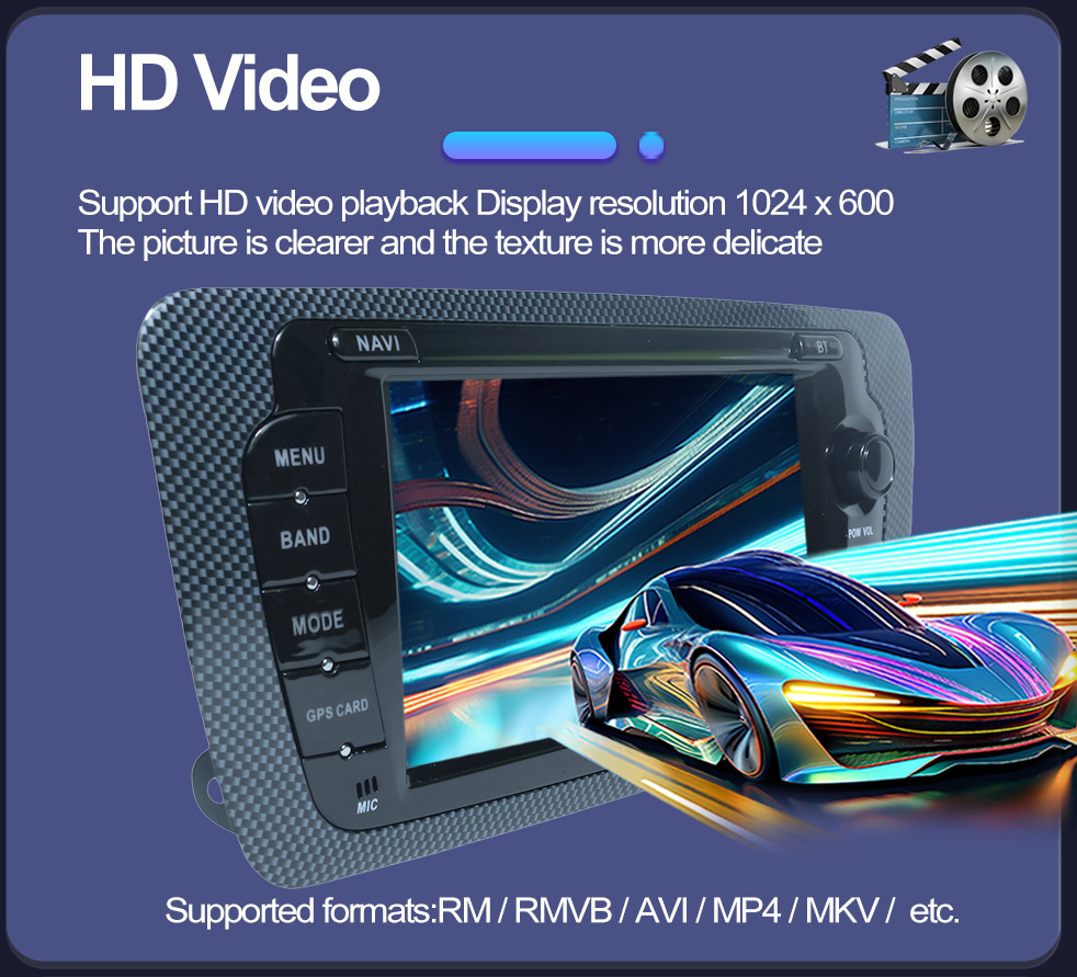 Suitable for 7inch Seat Ibiza 09-13 Android Mp5 Bluetooth Central Control Car Navigation Carplay
