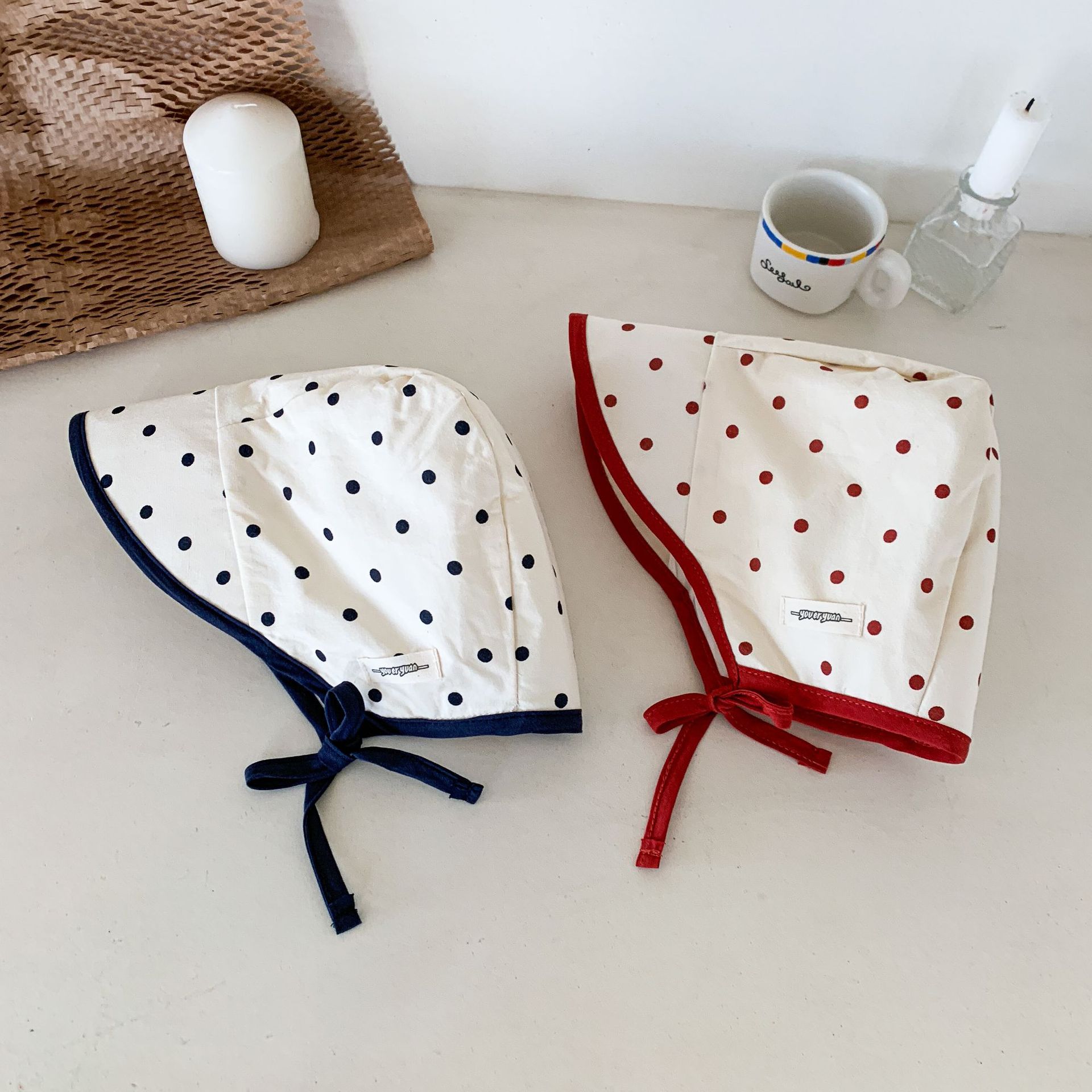 Sombrero de neumático para bebés de caña de pera para niños 2025 nuevo estilo verano delgado para niños protector solar para bebés sombrero para los oídos para niñas