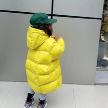 反季韩国童装女童中长款羽绒服冬装新款宝宝男童大童儿童韩版外套