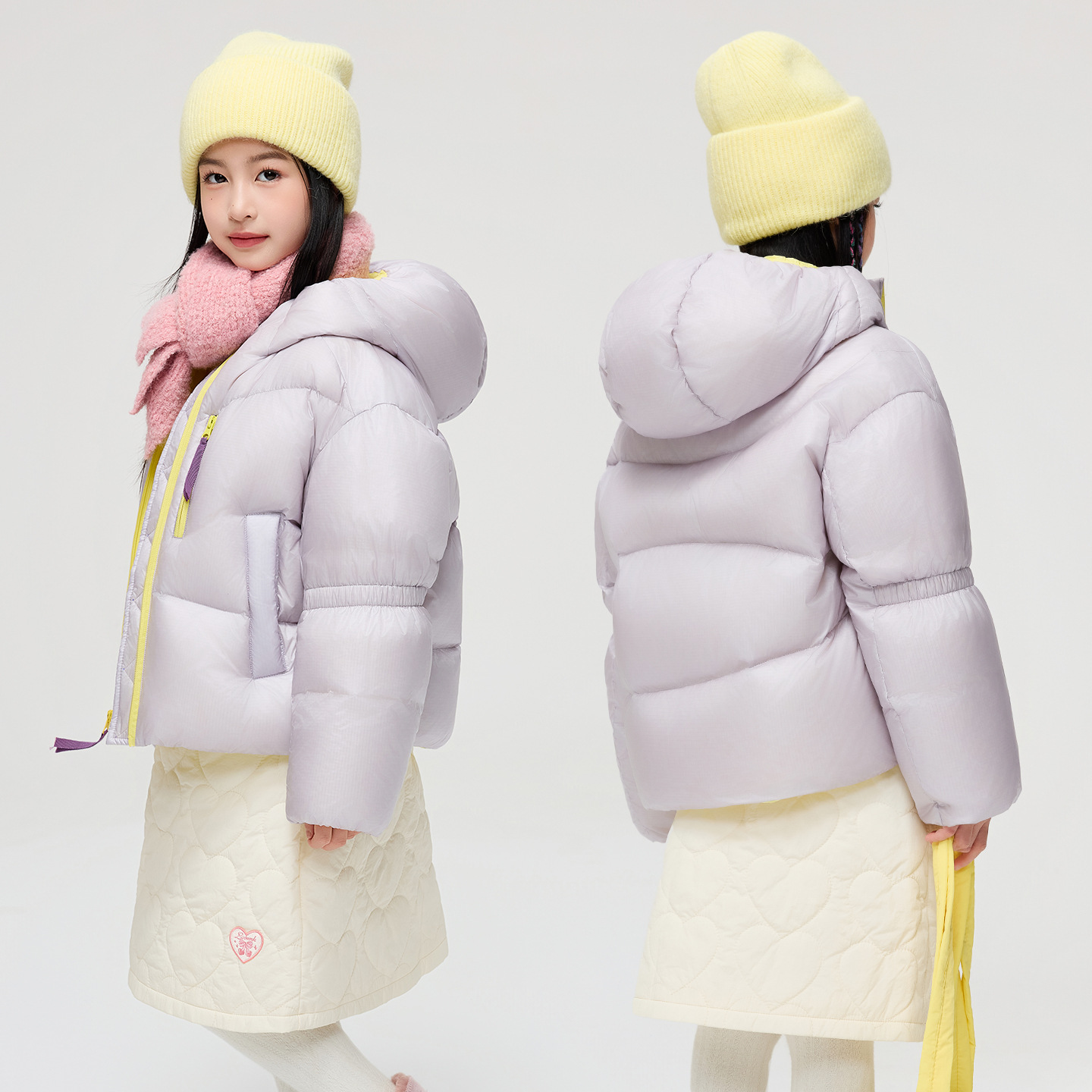 儿童羽绒服短款2025冬季新款中大童白鸭绒保暖女孩洋气加厚童装