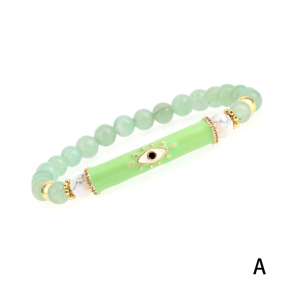 Fashion Eye Copper Enamel Bracelets 1 Piece