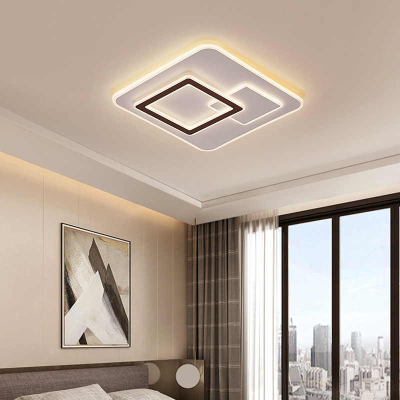 亞克力吸頂燈長方形燈具現代簡約led客廳燈家用大氣房間主臥室燈