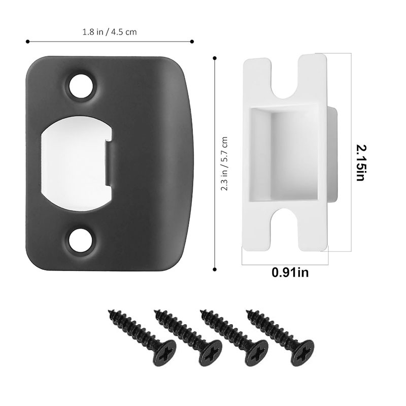 Placa de bloqueo de madera pieza de guía de perno de la puerta bloque de bloqueo cuerpo hebilla pieza perno hebilla caja hardware en stock accesorios al por mayor