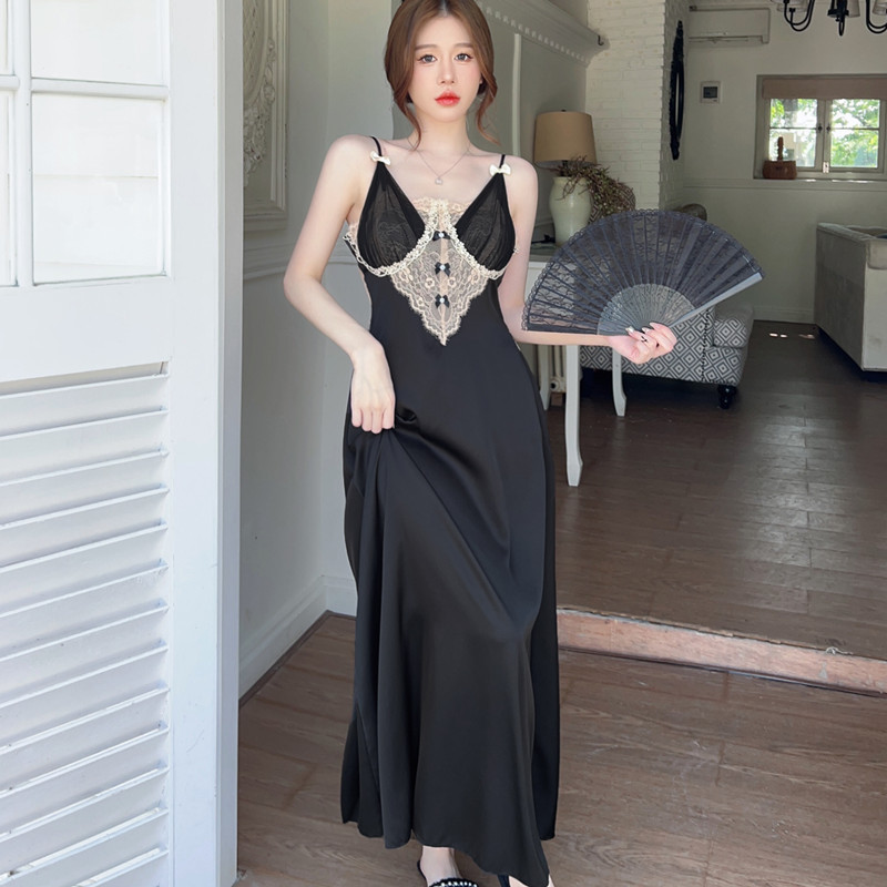 7040 싱글 스커트 블랙