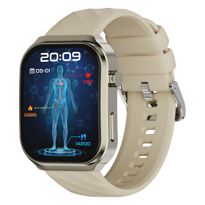 Smart Watch Bluetooth Calling Fréquence cardiaque Assistant vocal Étape de compt - Photo 5/5