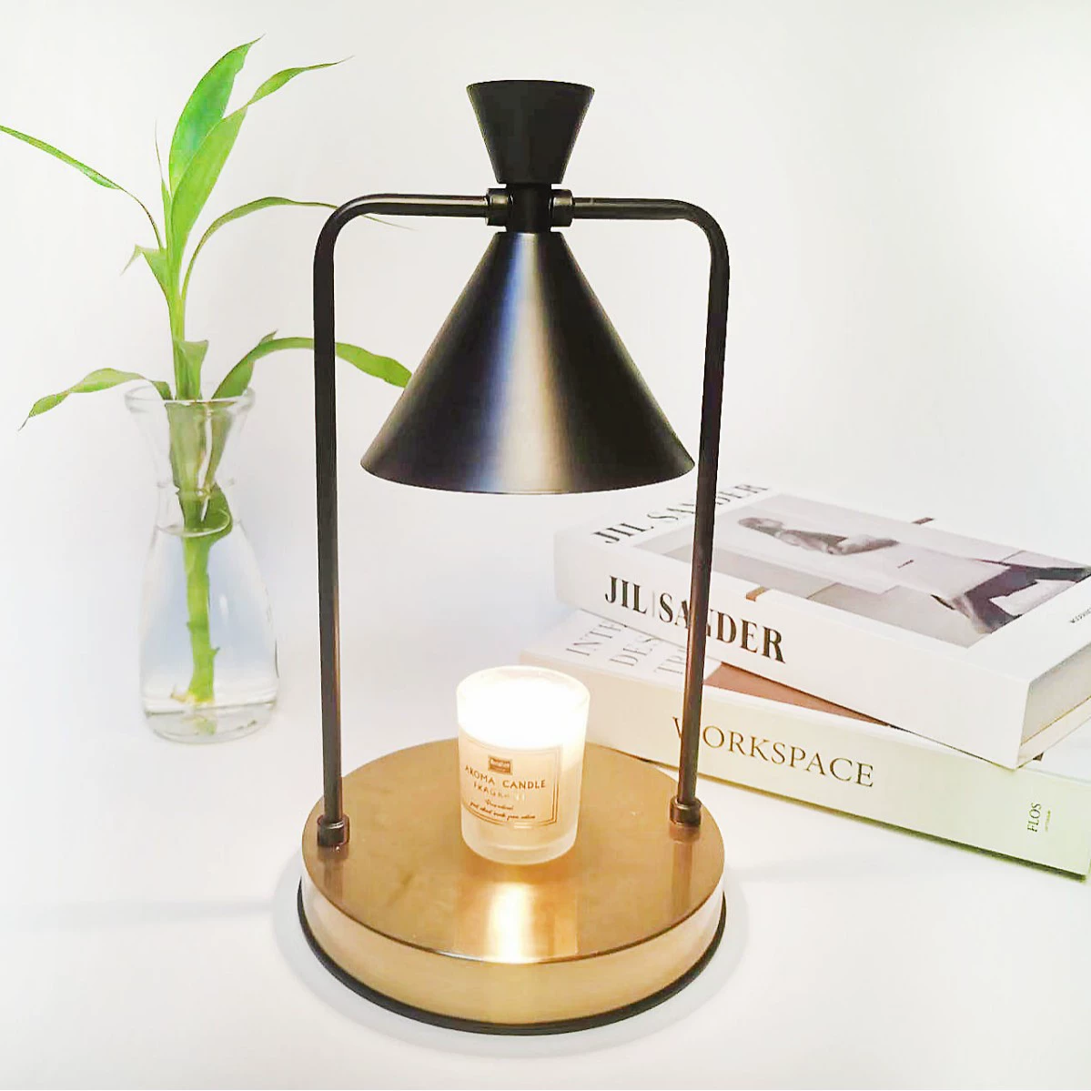 Аромалампа в американском ретро стиле, оптовая продажа, индивидуальный дизайн, для спальни, кабинета, с регулируемой яркостью, без огня, для гостиниц.