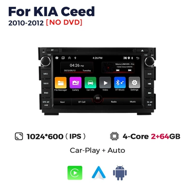 Suitable for 7Inch-For Kia Ceed 2010-2012 Kia Ceed Dedicated Android Smart Navigation System (DVD Navigation) - 8227l-quad-core-wifi-version-264-carplay
