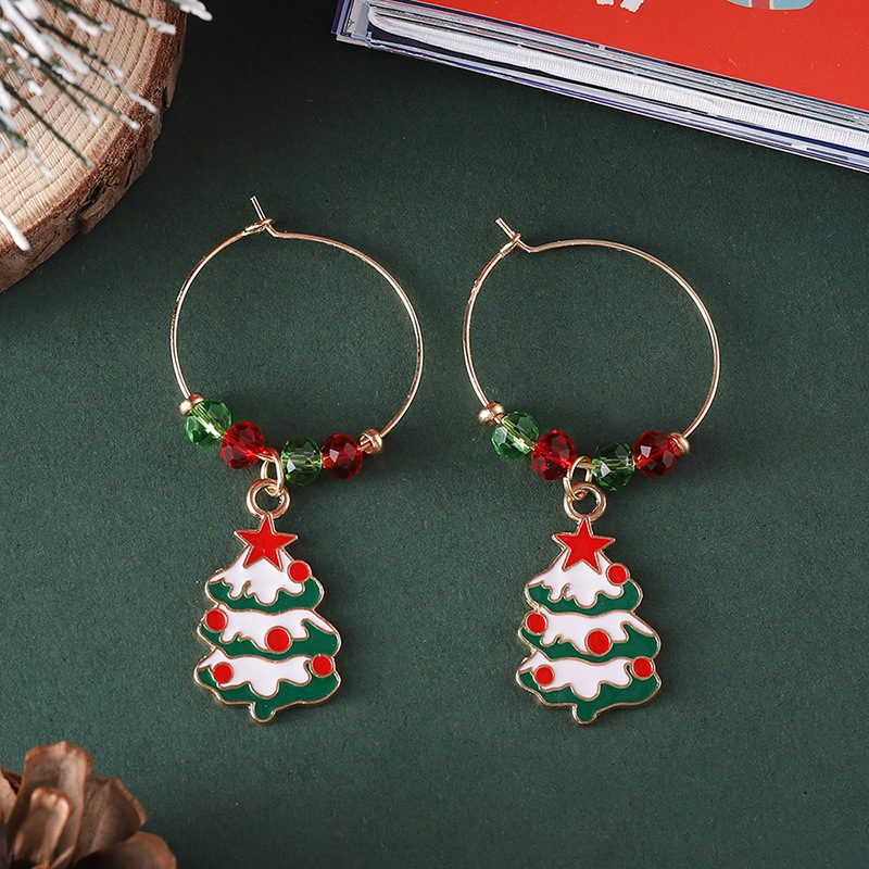 23g Weight Travel, Daily Occasion Christmas Festival Women's Gender Cute Style Cute Earring Sets 12