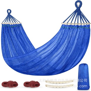 Hanging Rope Net Bed Hammock on the Tree Outdoor Swing Mesh Net Bag Adult Outdoor Square Rocking Chair Hanging Chair Summer