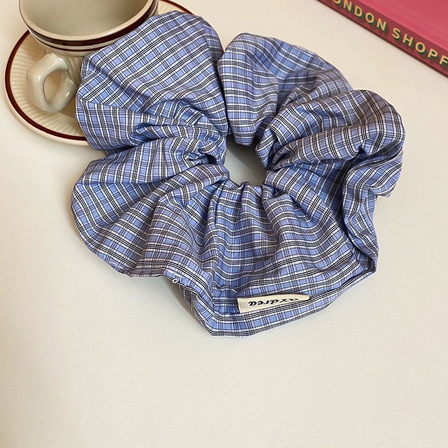 Encaje lazo para el cabello de intestino grueso de doble capa ins coreanos cuerda para el cabello de intestino grueso fresco y dulce en la parte posterior de la cabeza accesorios para el cabello femenino