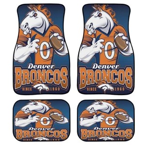 Cross-border NFL Team Creative LOGO Car Front and Rear Foot Pad Cover SUV Truck Rubber Carpet Mat with Pictures