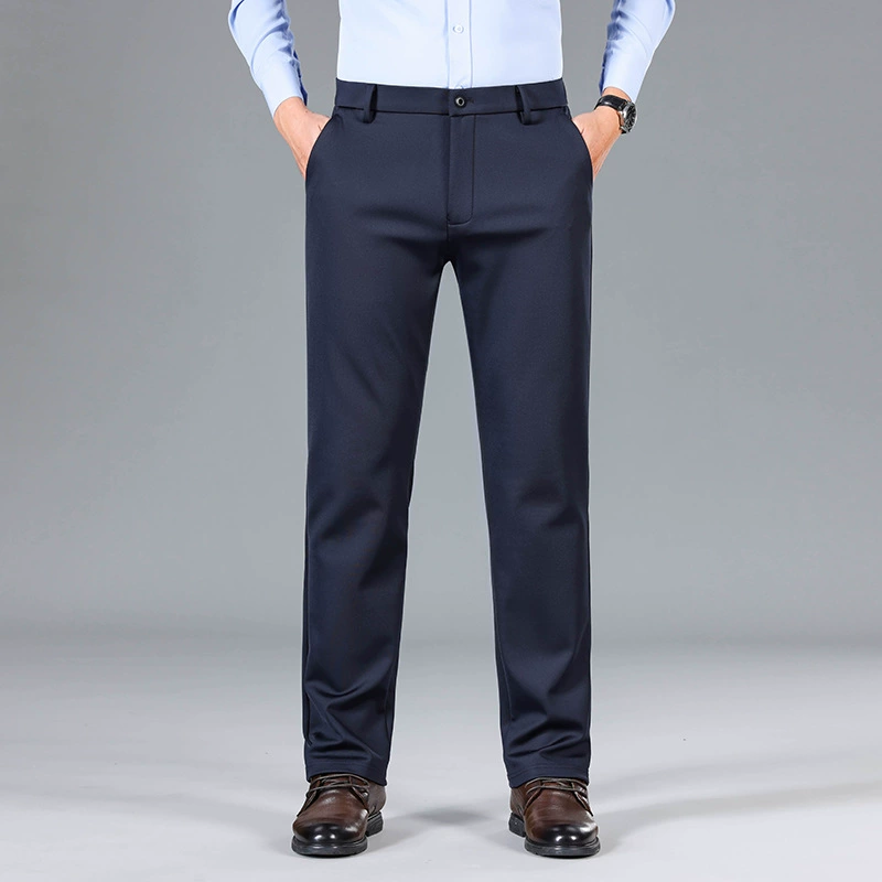 2023 мужские повседневные брюки, тонкие эластичные весенне-летние тонкие длинные брюки, мужской деловой костюм без глажки, брюки, брюки для молодых мужчин
