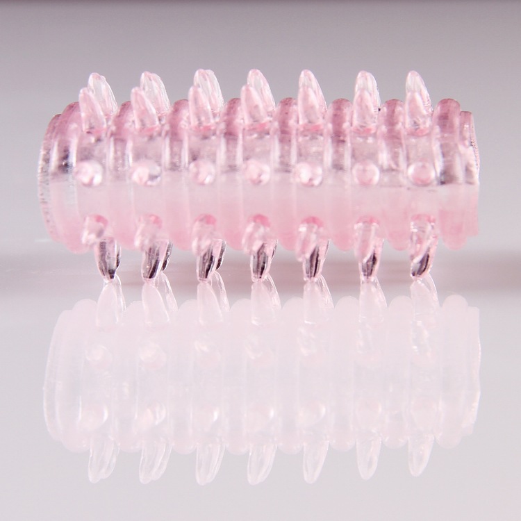 Caterpillar Crystal Delay Ring TPE Locking Sun Ring Adult Toy — detail image 33