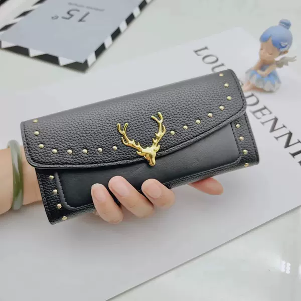 2023 new wallet women's long soft wallet fashionable simple wallet multi-card large capacity mom clutch bag