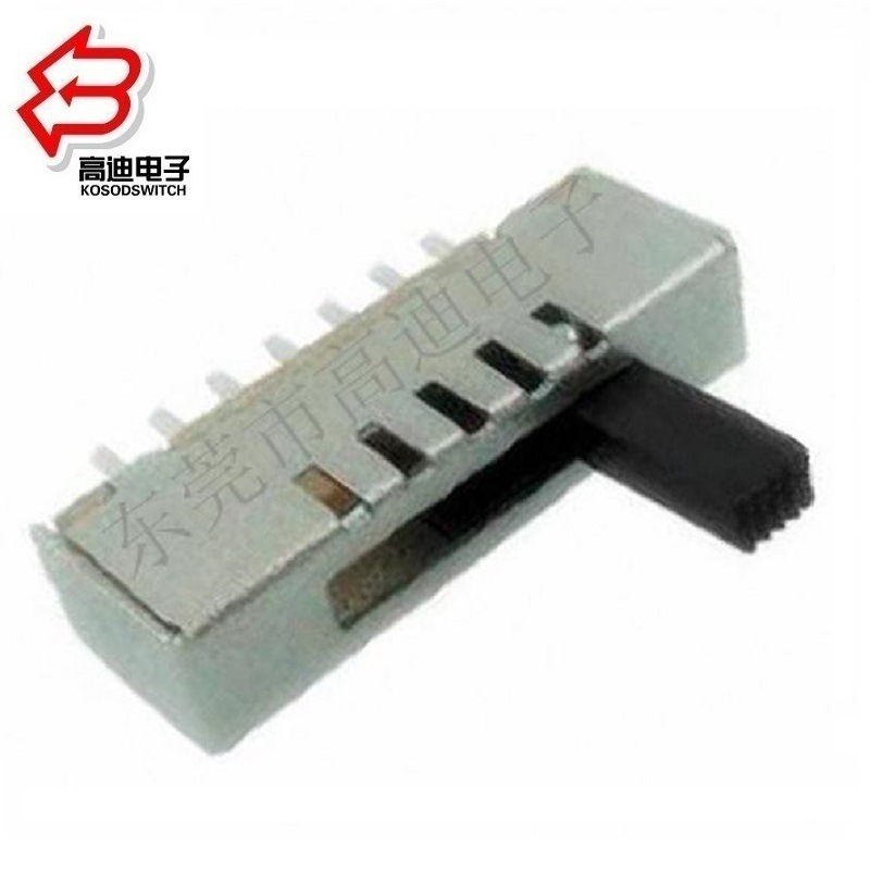 4档拨动开关立式单排   4段立式滑动开关1P4T   立式4位拨码开关