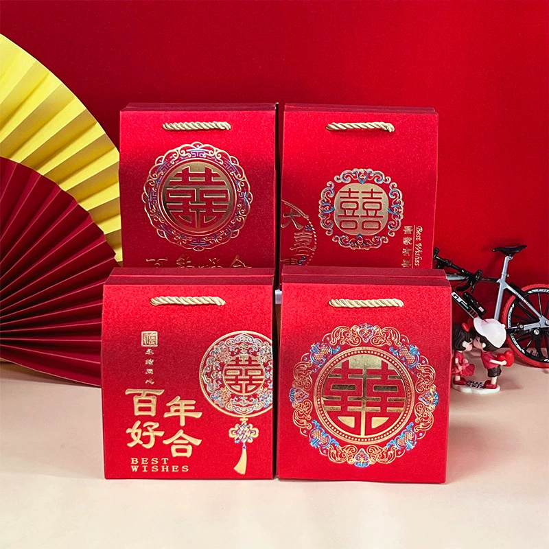 Коробка для свадебных конфет на помолвку, пустая коробка для свадьбы, элитный сувенир, подарочная сумка, коробка для хлеба, китайская коробка для конфет