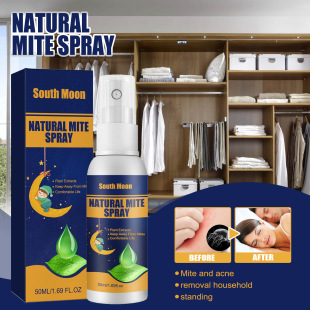 South Moon Mite Removal Spray Home Bedroom Sofa Quilt Fabric Mite Removal Spray Removes Lice Eggs and Mites