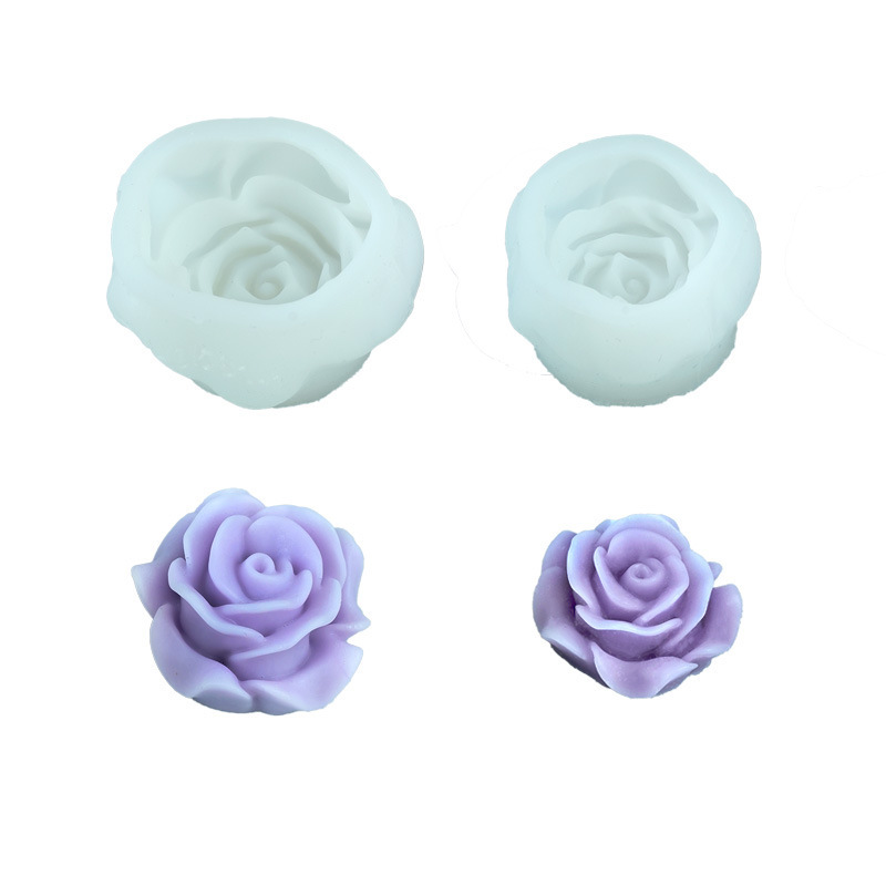 新しいバラの恋3d立体シリカゲルバラの花香薫ろうそくシミュレーション金型卸売り|undefined