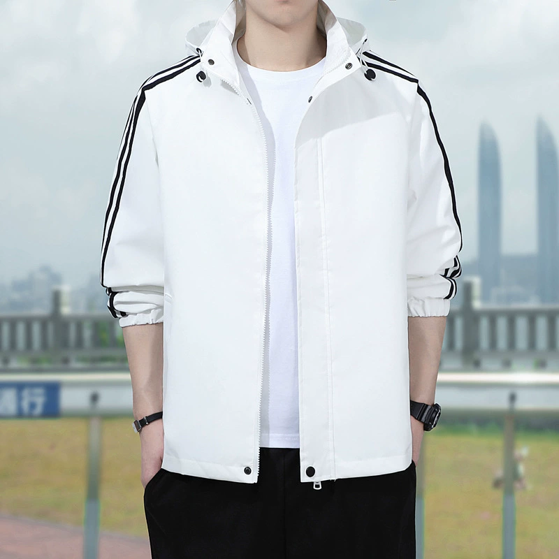 Новая весенне-осенняя куртка, Мужская трехсторонняя барная куртка с капюшоном, топ больших размеров, повседневная мужская верхняя одежда, куртка с воротником, Мужская