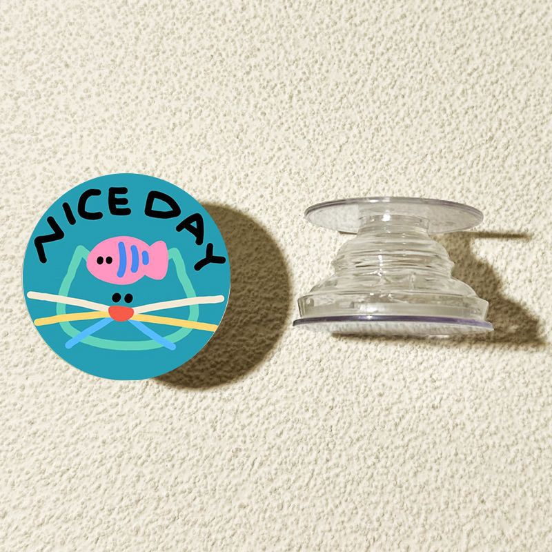 Elefante de dibujos animados circular creativo para el soporte de airbag de teléfono móvil pegado rotativo 360 retráctil perezoso persiguiendo el drama de escritorio