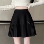 高腰秋冬半身百褶短裙